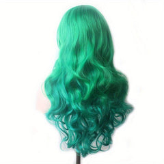 Curly Synthetic Wig With Bangs for Halloween Cosplay Party