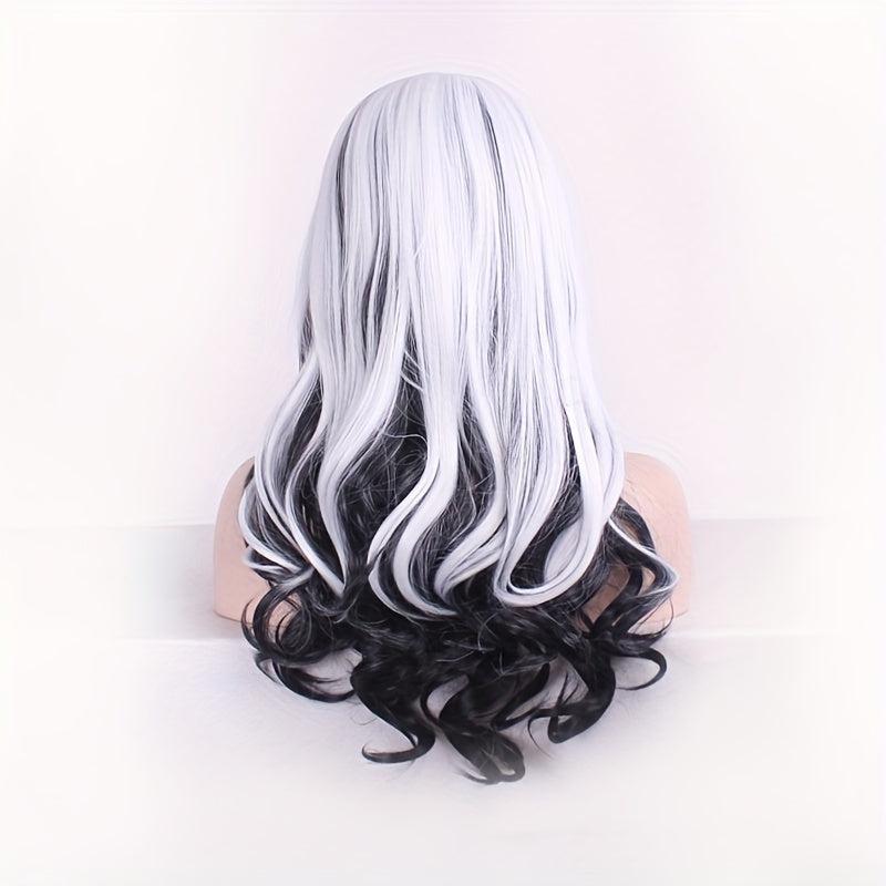 Curly Synthetic Wig With Bangs for Halloween Cosplay Party