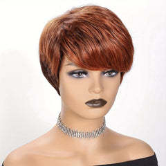 Pixie Cut Wigs Short Straight Layered Hair Wigs for Women