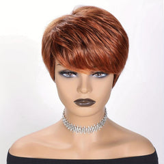 Pixie Cut Wigs Short Straight Layered Hair Wigs for Women