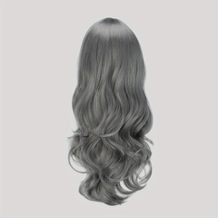 Long Curly Synthetic Wig with Bangs for Halloween Cosplay