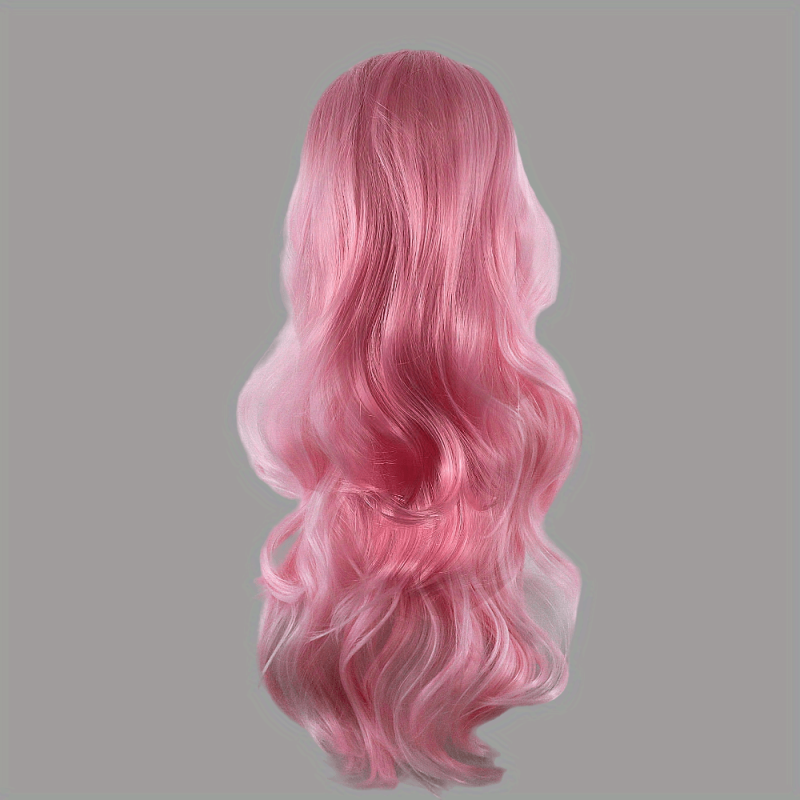 Long Curly Synthetic Wig with Bangs for Halloween Cosplay