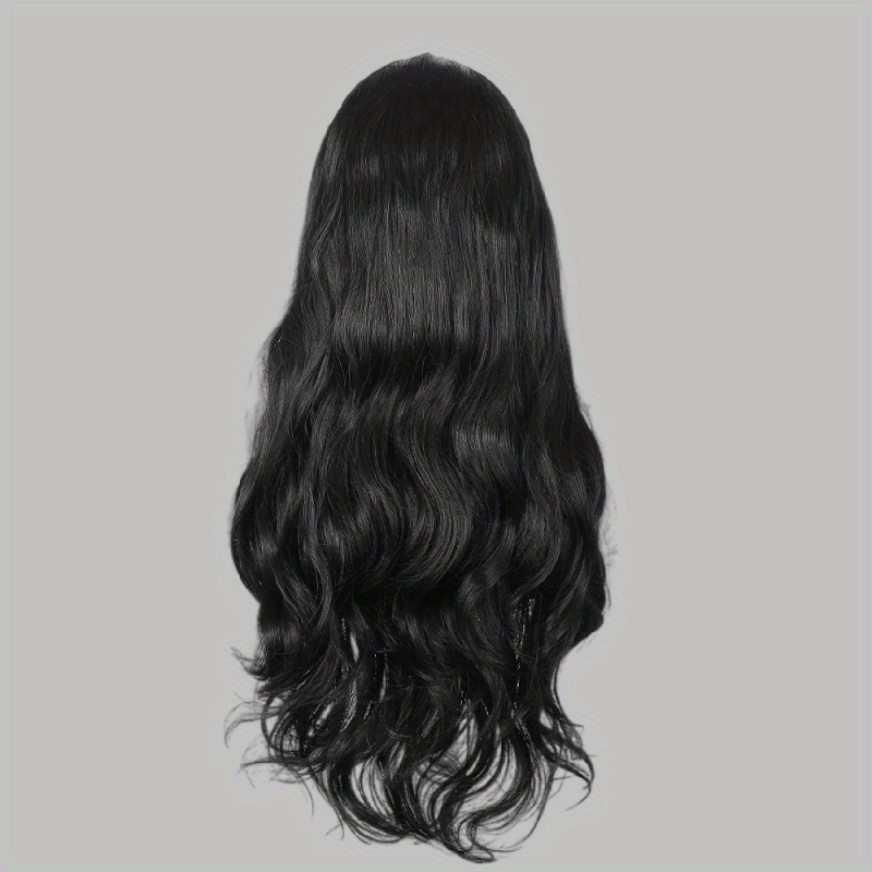 Long Curly Synthetic Wig with Bangs for Halloween Cosplay