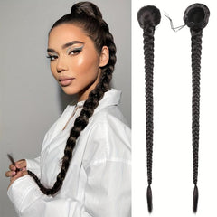 Long Braided Drawstring Ponytail