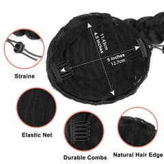 Long Braided Drawstring Ponytail