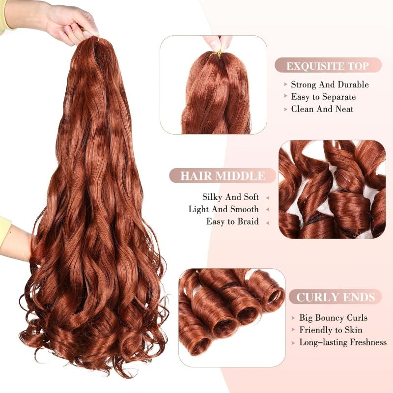 Loose Wave Crochet Hair Extensions 60-96 cm 2 Packs