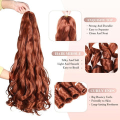 Loose Wave Crochet Hair Extensions 60-96 cm 2 Packs