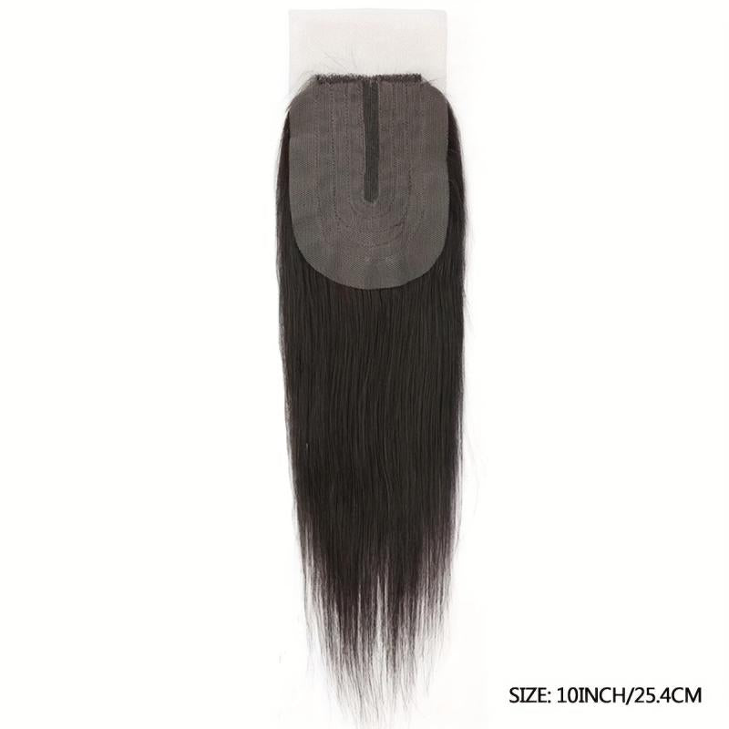 Transparent 2 4 Lace Closure 100% Human Hair T Part Pre Plucked Natural Hairline