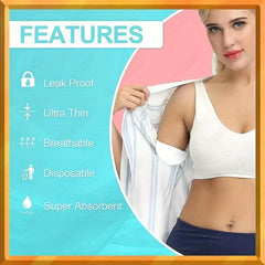 30Pcs Armpit Sweat Pads - Disposable Underarm Pads Sweat Absorption
