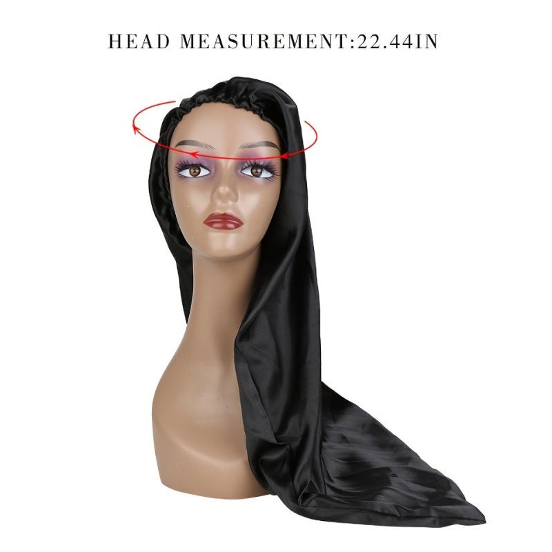 Satin Sleep Cap Wide Band Silk Hat Night Hair Cap Women Girls