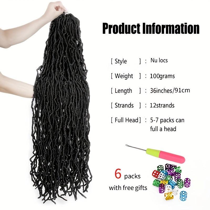 Soft Faux Locs Crochet Braids Hair Extension For Women