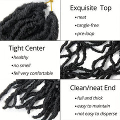 Soft Faux Locs Crochet Braids Hair Extension For Women