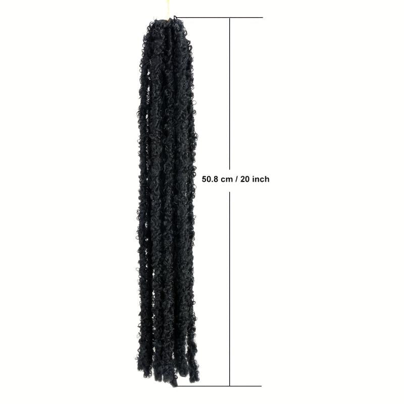 Butterfly Locs Crochet Hair Distressed Faux Locs 12 Strands Pack