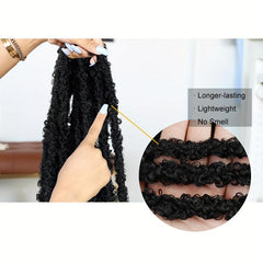Butterfly Locs Crochet Hair Distressed Faux Locs 12 Strands Pack