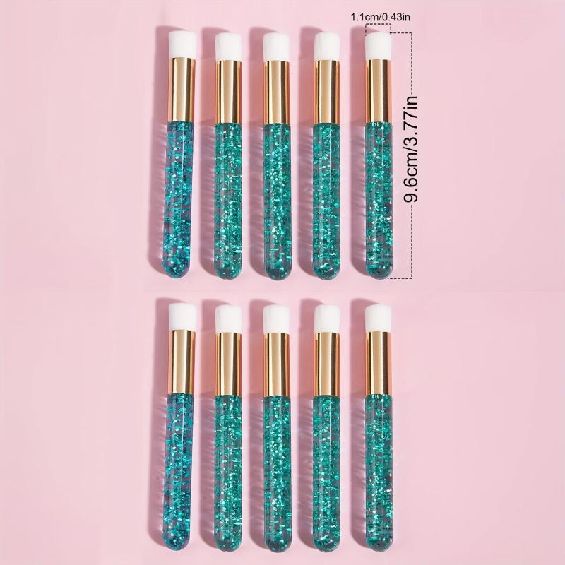 10pcs Crystal Rod Eyelash Brow Mascara Brush Lash Extension Cleansing Brush
