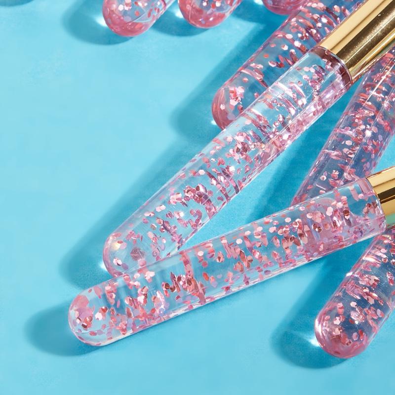 10pcs Crystal Rod Eyelash Brow Mascara Brush Lash Extension Cleansing Brush