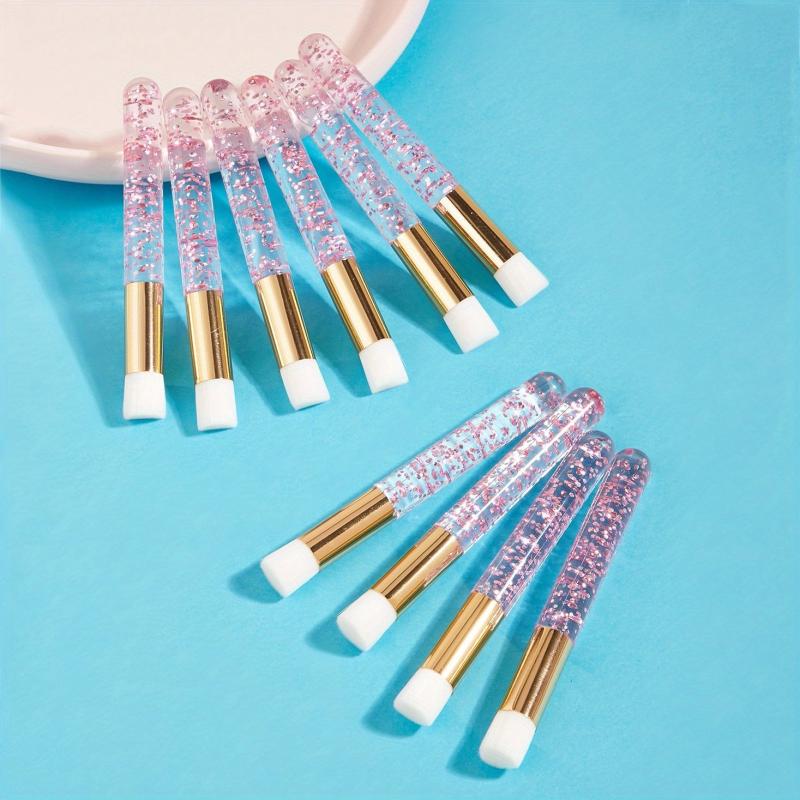 10pcs Crystal Rod Eyelash Brow Mascara Brush Lash Extension Cleansing Brush