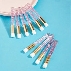 10pcs Crystal Rod Eyelash Brow Mascara Brush Lash Extension Cleansing Brush