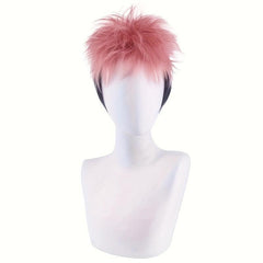 Short Spiky Synthetic Hair Anime Cosplay Wig for Boys Games Costume