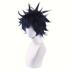 Short Spiky Synthetic Hair Anime Cosplay Wig for Boys Games Costume
