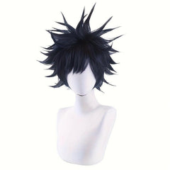 Short Spiky Synthetic Hair Anime Cosplay Wig for Boys Games Costume