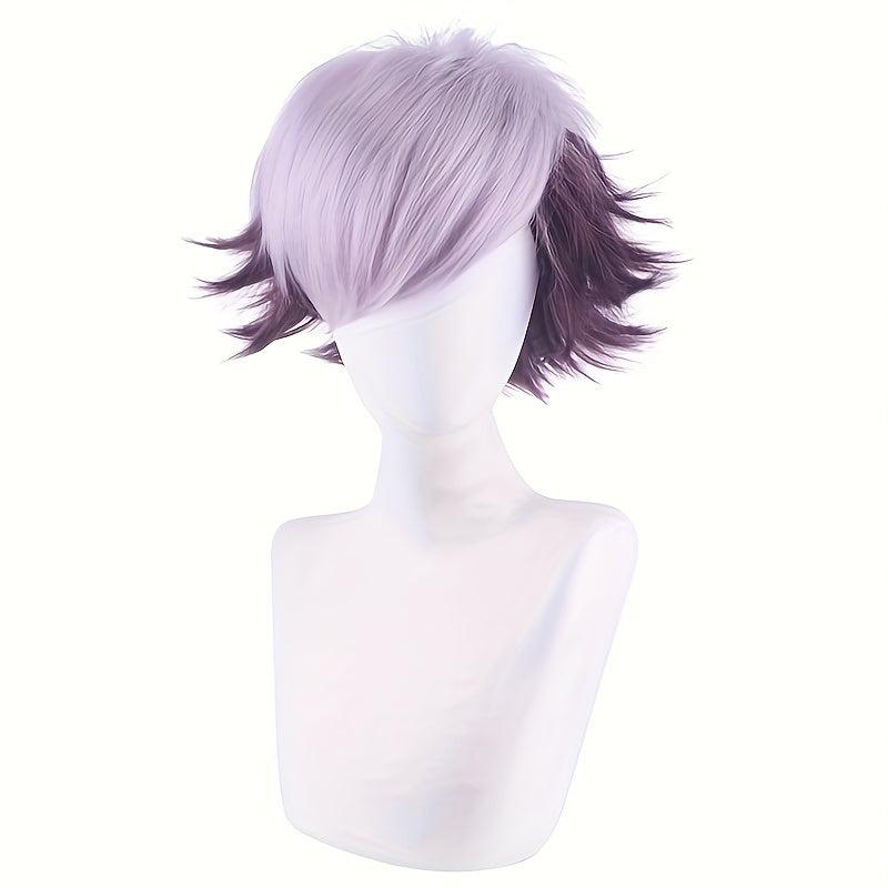 Short Spiky Synthetic Hair Anime Cosplay Wig for Boys Games Costume