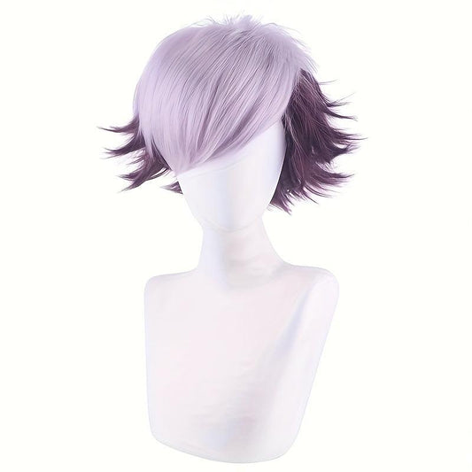 Short Spiky Synthetic Hair Anime Cosplay Wig for Boys Games Costume