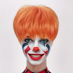 Rainbow Short Straight Synthetic Wig With Bangs