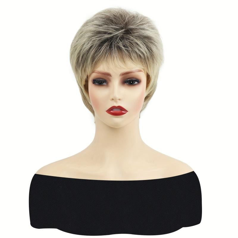 Short Red Wigs For Women Layered Heat Resistant Cosplay Wig