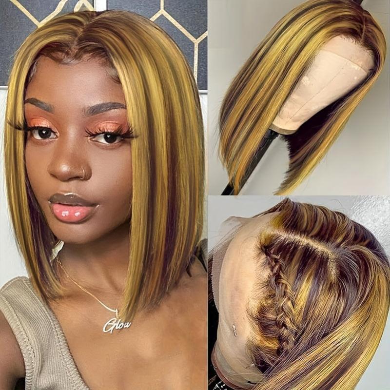 Short Straight Bob Cut Wig Synthetic Wig Heat Resistant
