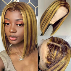 Short Straight Bob Cut Wig Synthetic Wig Heat Resistant