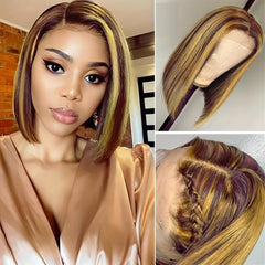 Short Straight Bob Cut Wig Synthetic Wig Heat Resistant