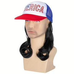 Unisex Loose Curly Hair Hat Adjustable Baseball Hairstyle Wig