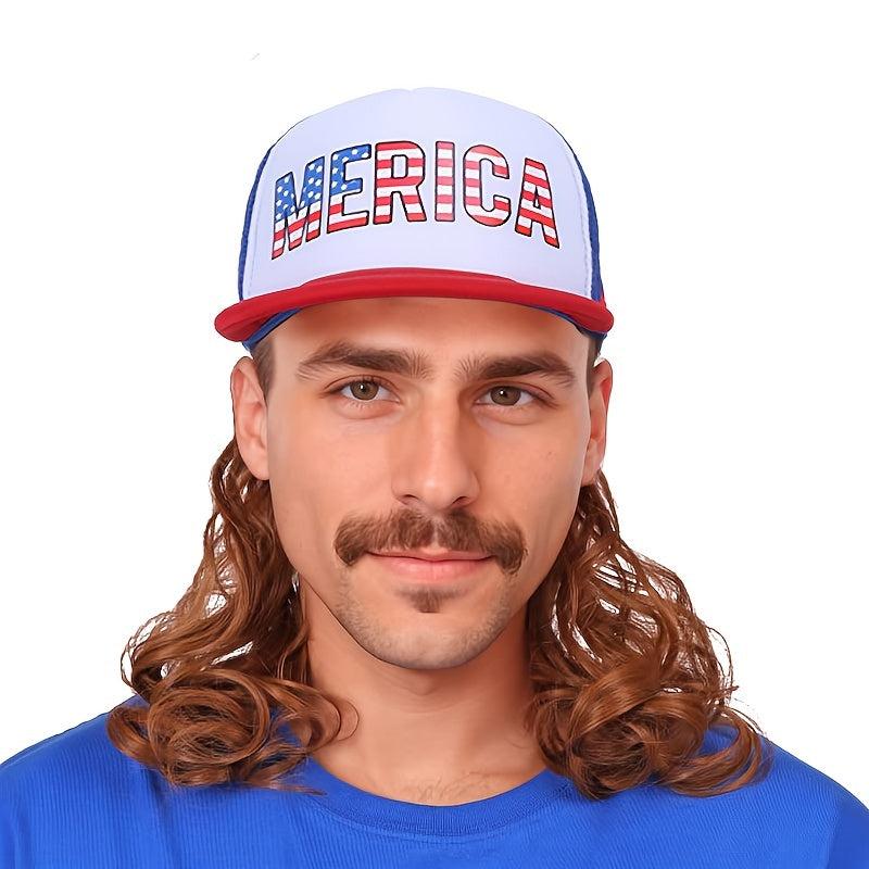 Unisex Loose Curly Hair Hat Adjustable Baseball Hairstyle Wig