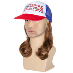 Unisex Loose Curly Hair Hat Adjustable Baseball Hairstyle Wig