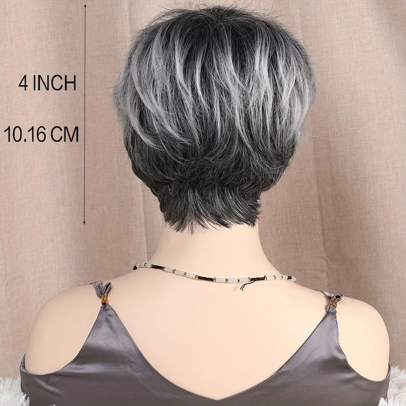 Ombre Short Pixie Cut Synthetic Wig for Women