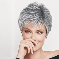 Ombre Short Pixie Cut Synthetic Wig for Women
