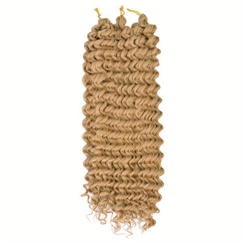 Deep Curly Crochet Hair 3 Packs 270g Synthetic Braiding Extensions