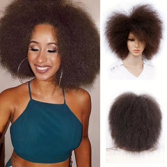 Short Afro Curly Wigs Soft Fluffy Hair Replacement Wigs For Women