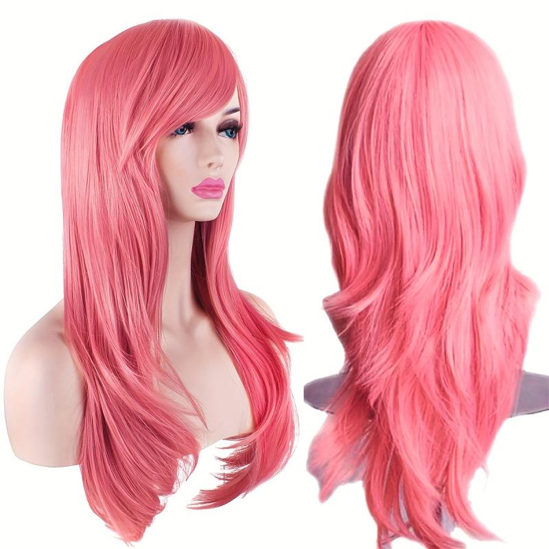 Long Curly Wig Wavy Hair Heat Resistant Wig For Halloween Cosplay Party Costume