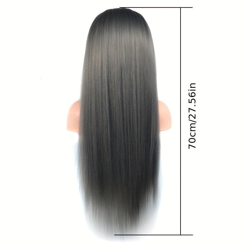 Colorful Long Straight Wig Synthetic Wig For Cosplay Party