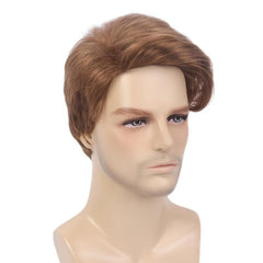 Men Short Curly Wavy Synthetic Layered Hair Wig