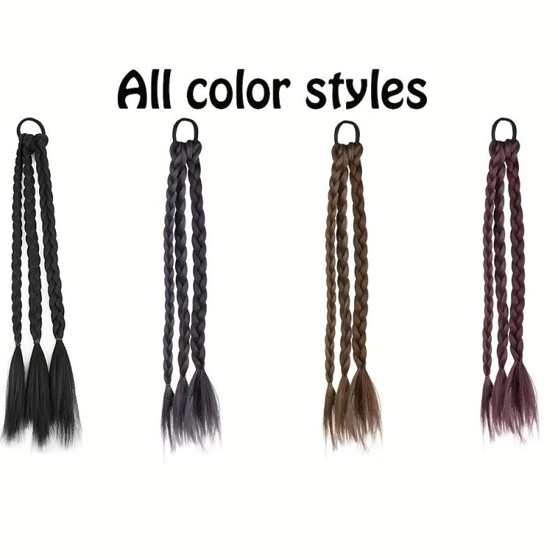 Synthetic Boxing Braids Ponytail Extensions for Women Girls