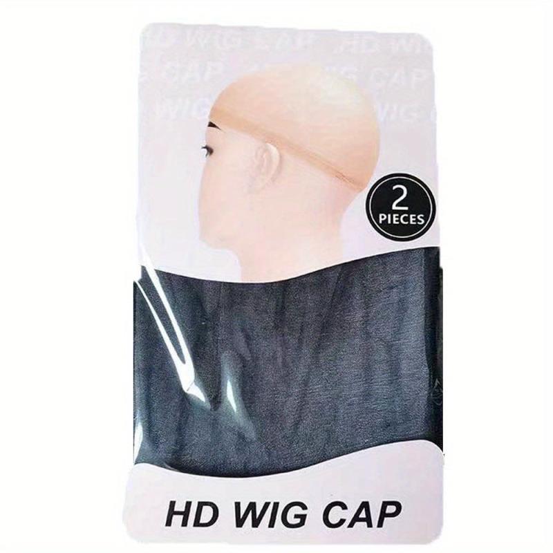 2pcs Invisible HD Wig Caps for Women Lace Front Wigs Transparent Stocking Caps