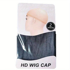 2pcs Invisible HD Wig Caps for Women Lace Front Wigs Transparent Stocking Caps