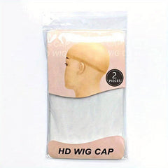 2pcs Invisible HD Wig Caps for Women Lace Front Wigs Transparent Stocking Caps