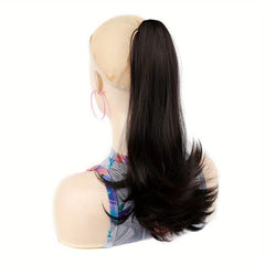 Long Straight Ponytail Hair Extension Heat Resistant 35