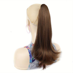 Long Straight Ponytail Hair Extension Heat Resistant 35
