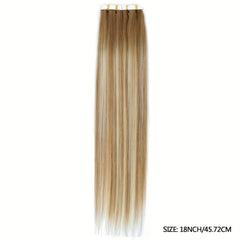 20pcs Human Hair Tape In Extensions Straight Real Hair Extensions For Women