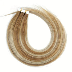 20pcs Human Hair Tape In Extensions Straight Real Hair Extensions For Women